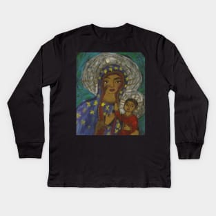 Madonna with Child Kids Long Sleeve T-Shirt